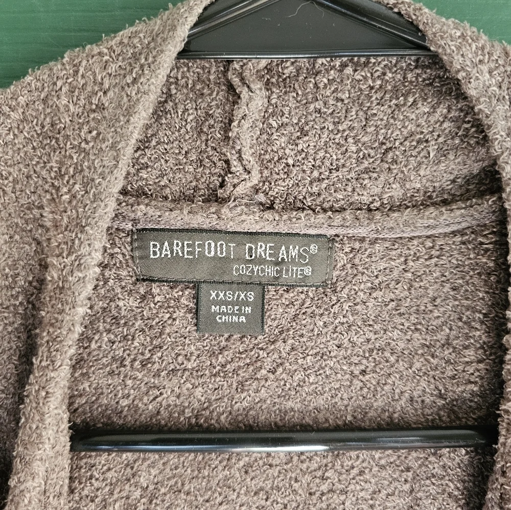 Barefoot Dreams Cozychic Lite Island Wrap Cardigan Style 903 brown